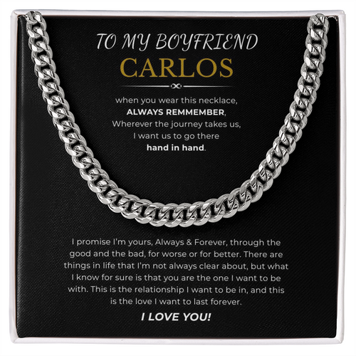 To My Boyfriend Cuban Link Chain