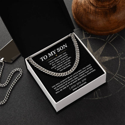 To My Son Cuban Link Chain