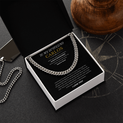 To My Boyfriend Cuban Link Chain