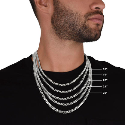 To My Son Cuban Link Chain