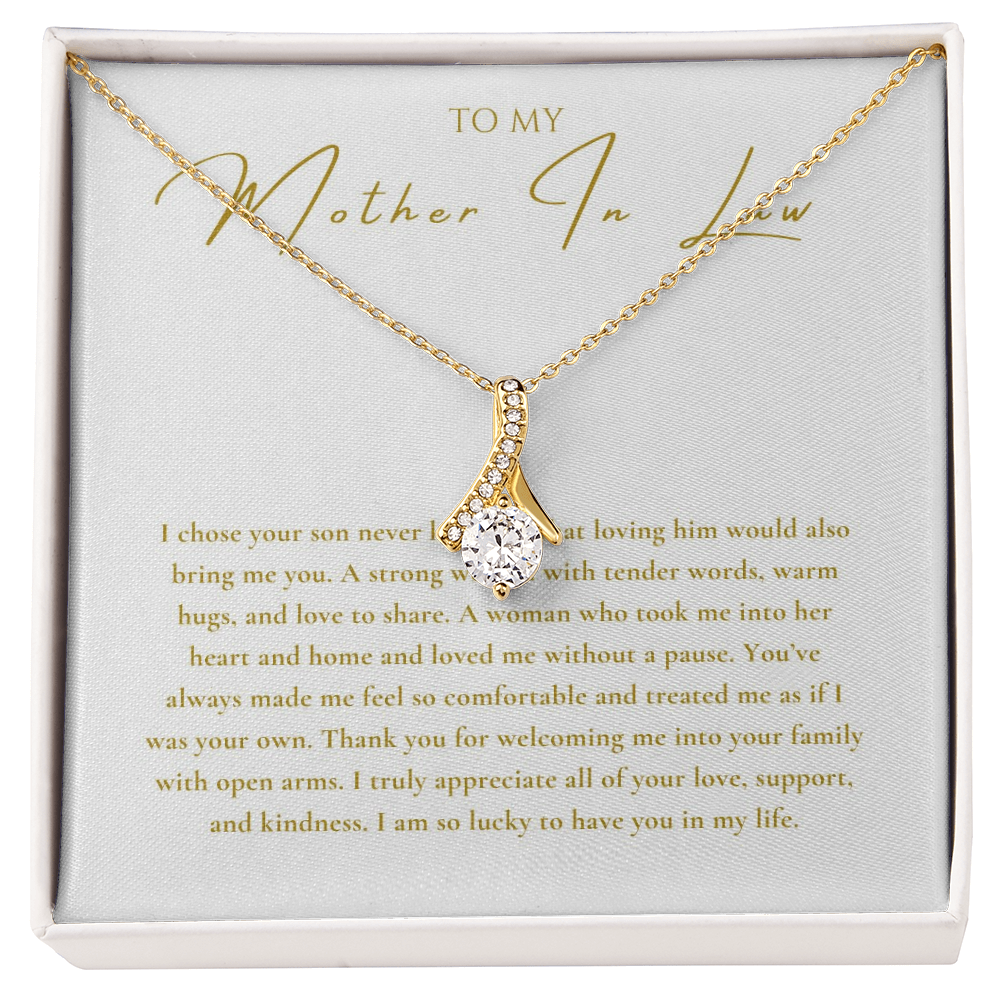 To My Mother In Law Interlocking Hearts Necklace