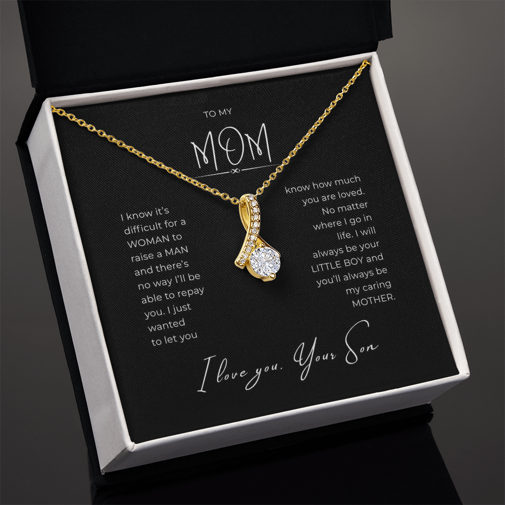 To My Mom Interlocking Hearts Necklace