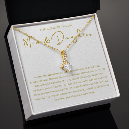 Mom & Daughter Interlocking Hearts Necklace
