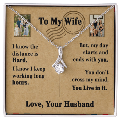 To My Wife Alluring Beauty Necklace