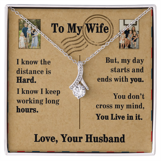 To My Wife Alluring Beauty Necklace