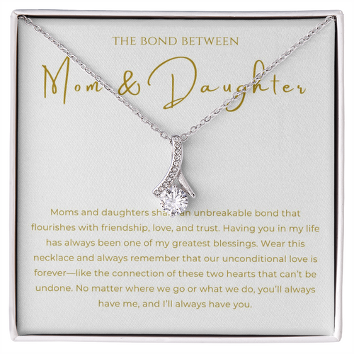 Mom & Daughter Interlocking Hearts Necklace