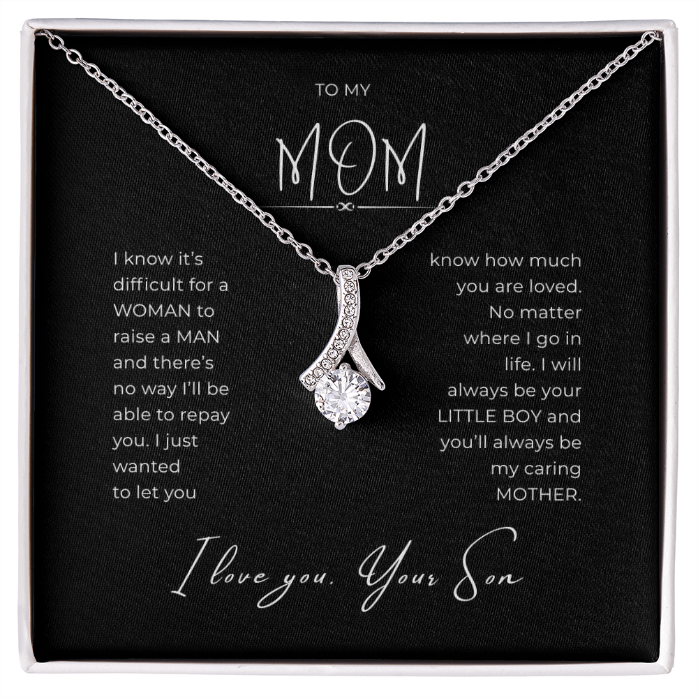 To My Mom Interlocking Hearts Necklace