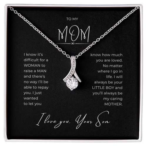 To My Mom Interlocking Hearts Necklace