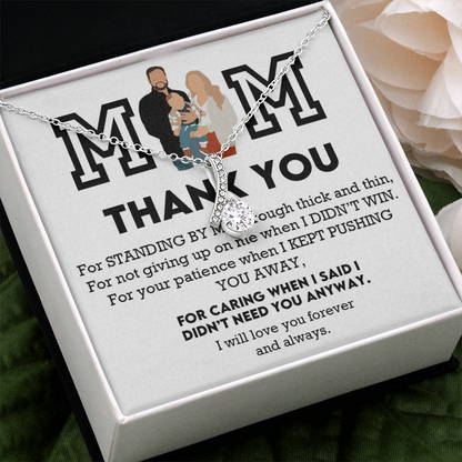 Mom Thank You Alluring Beauty Necklace
