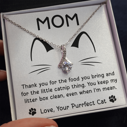 Purrfect Cat Alluring Beauty Necklace