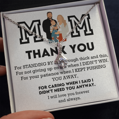 Mom Thank You Alluring Beauty Necklace