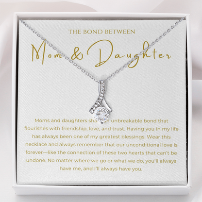 Mom & Daughter Interlocking Hearts Necklace