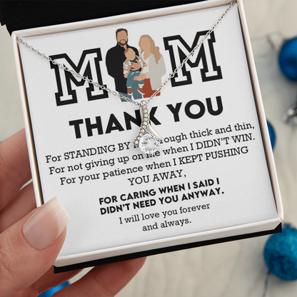 Mom Thank You Alluring Beauty Necklace