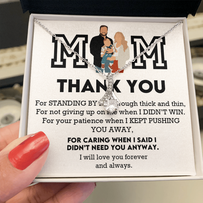 Mom Thank You Alluring Beauty Necklace