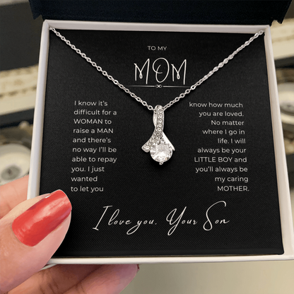 To My Mom Interlocking Hearts Necklace
