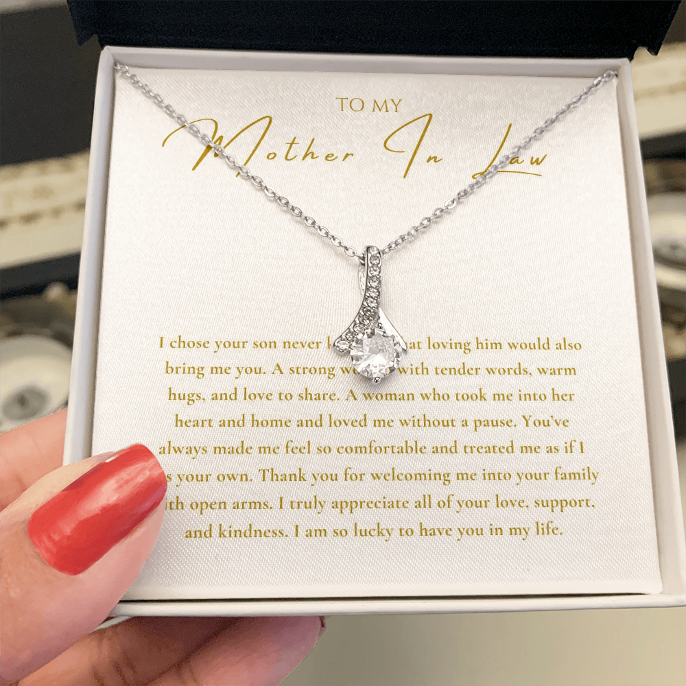 To My Mother In Law Interlocking Hearts Necklace