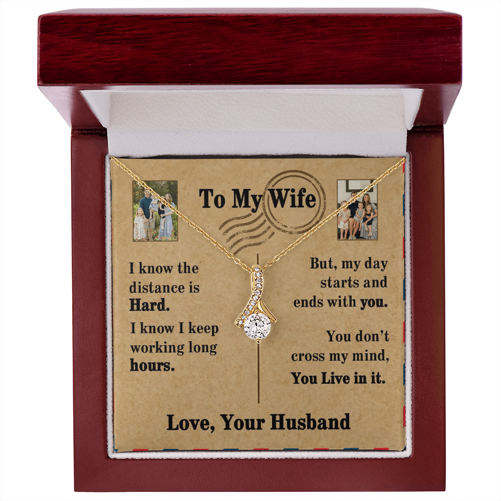 To My Wife Alluring Beauty Necklace