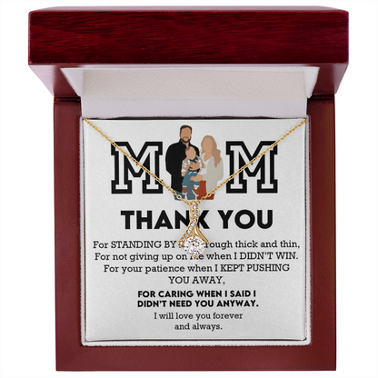 Mom Thank You Alluring Beauty Necklace
