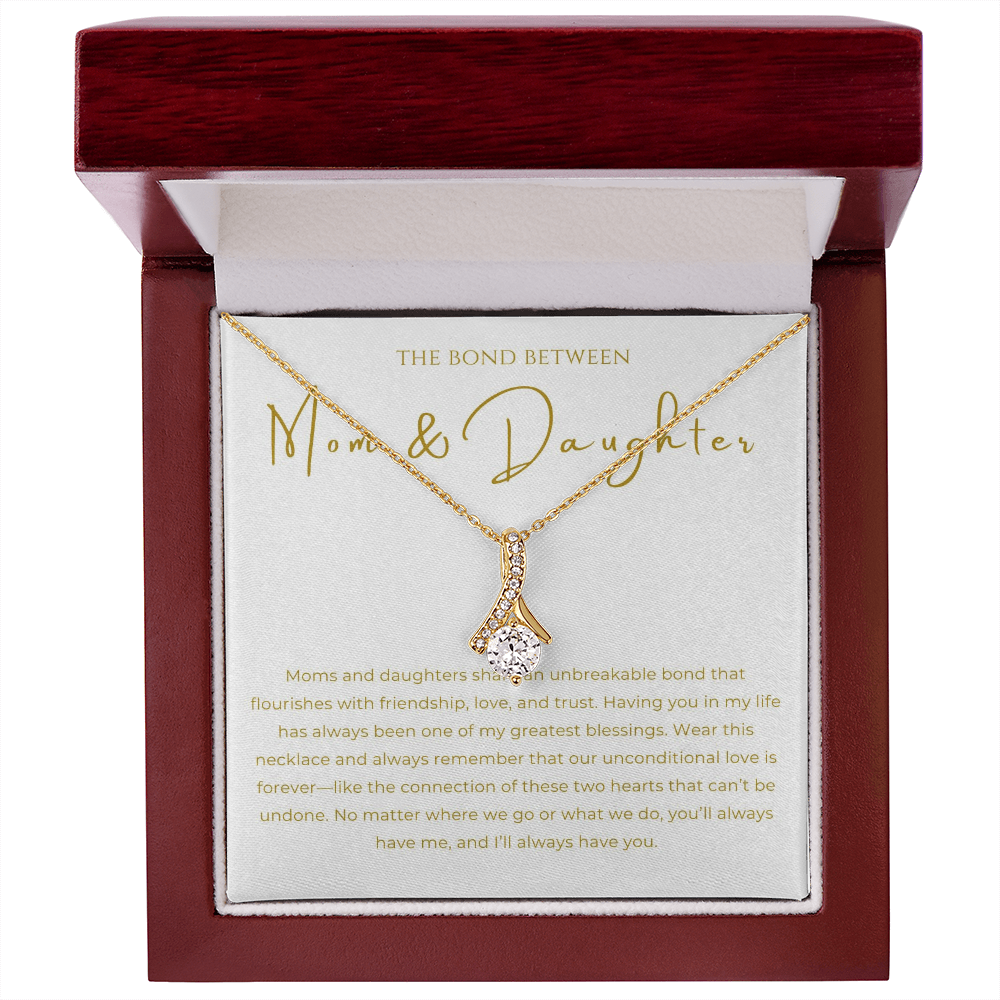 Mom & Daughter Interlocking Hearts Necklace