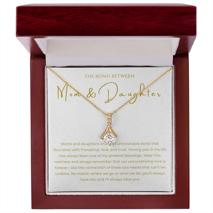 Mom & Daughter Interlocking Hearts Necklace
