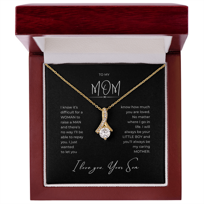 To My Mom Interlocking Hearts Necklace