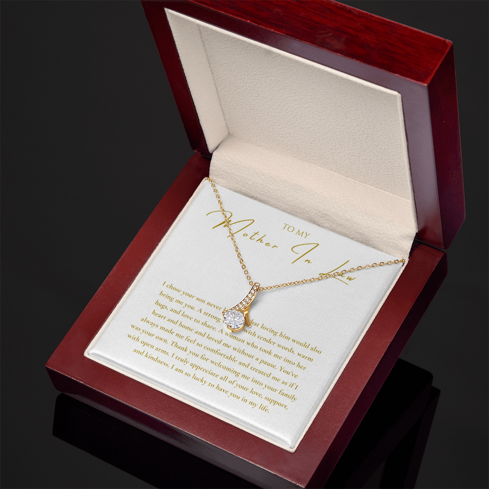 To My Mother In Law Interlocking Hearts Necklace