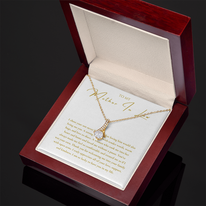 To My Mother In Law Interlocking Hearts Necklace