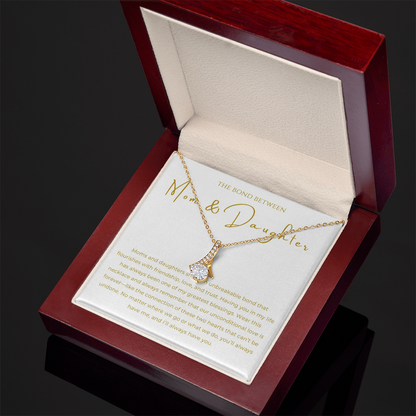Mom & Daughter Interlocking Hearts Necklace