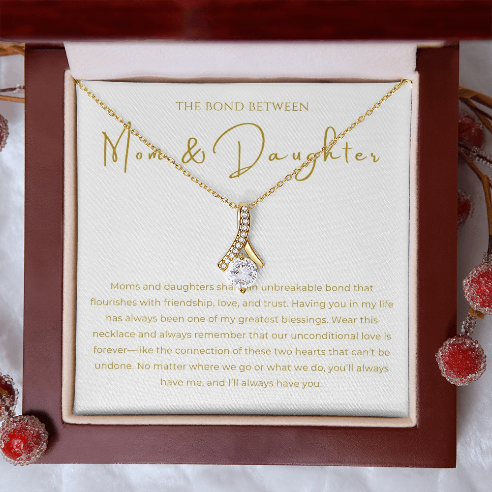 Mom & Daughter Interlocking Hearts Necklace