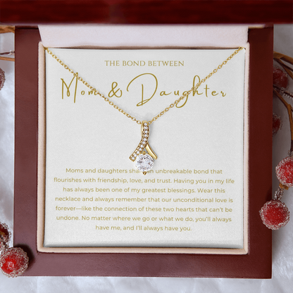 Mom & Daughter Interlocking Hearts Necklace