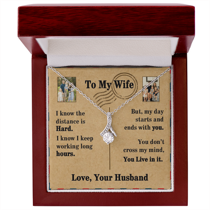 To My Wife Alluring Beauty Necklace