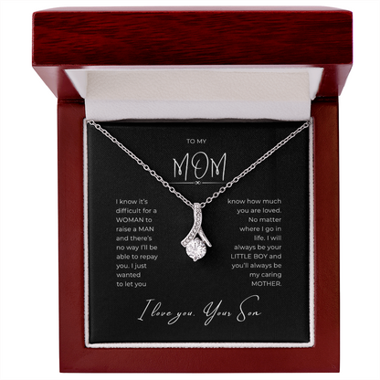 To My Mom Interlocking Hearts Necklace