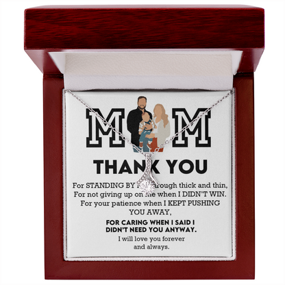Mom Thank You Alluring Beauty Necklace