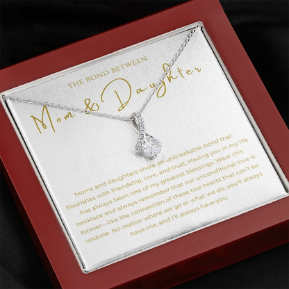 Mom & Daughter Interlocking Hearts Necklace