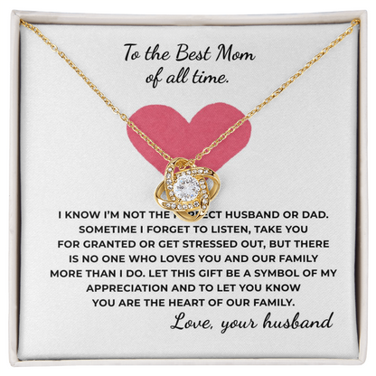 To The Best Time of All Time Love Knot Necklace