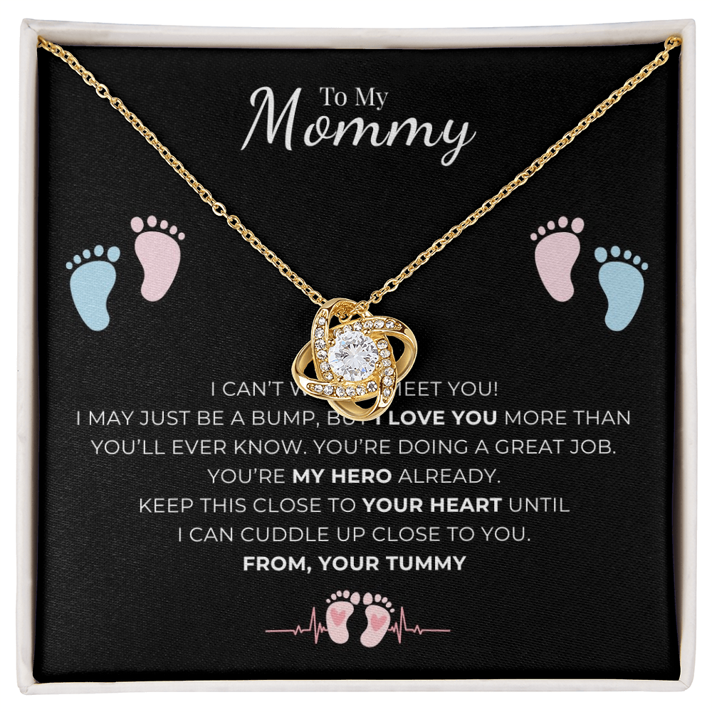 To My Mommy Love Knot Necklace