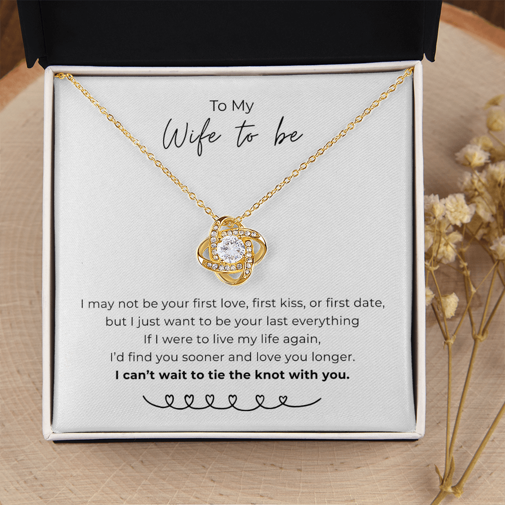 To My Wife To Be Love Knot Necklace