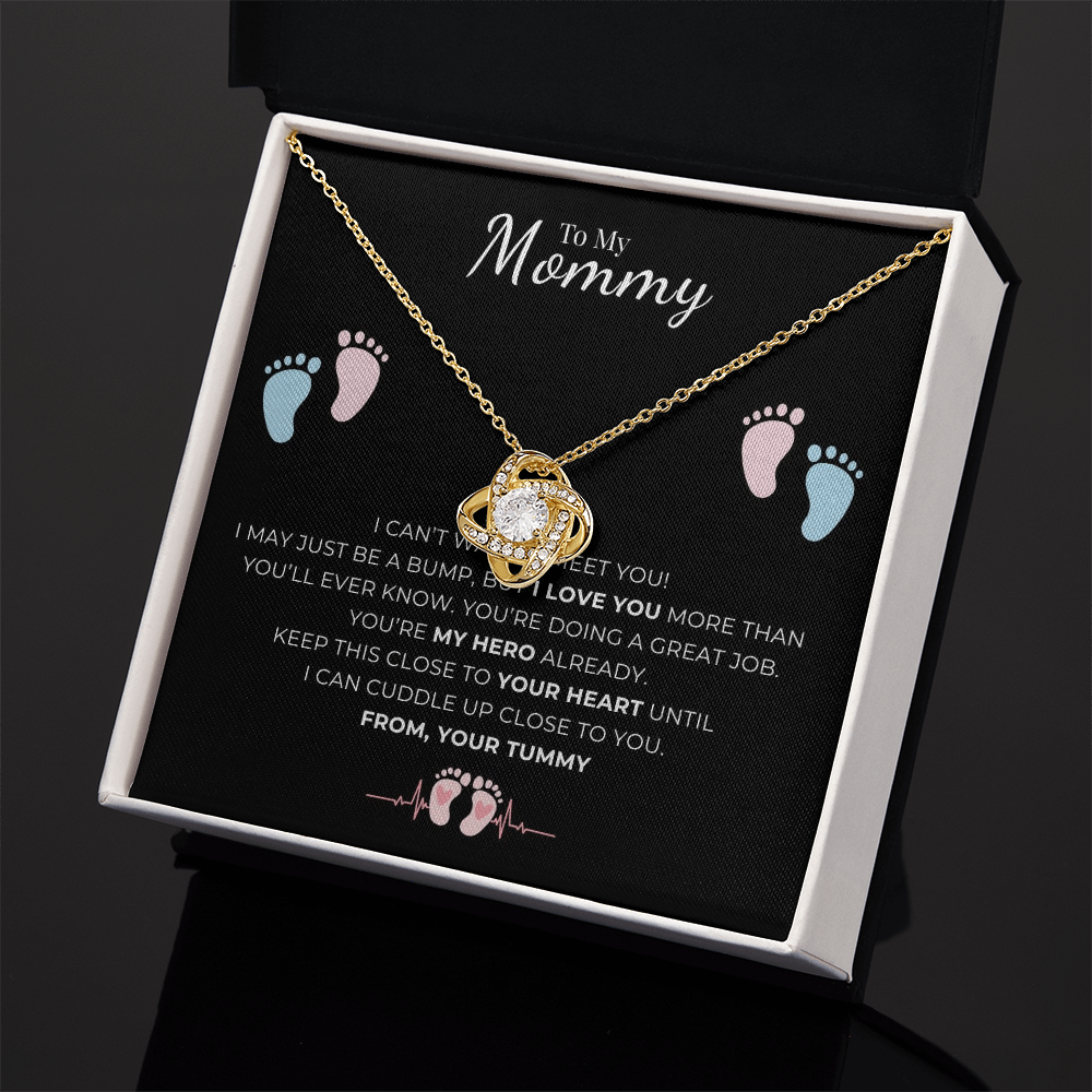 To My Mommy Love Knot Necklace
