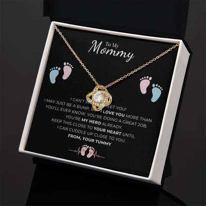 To My Mommy Love Knot Necklace