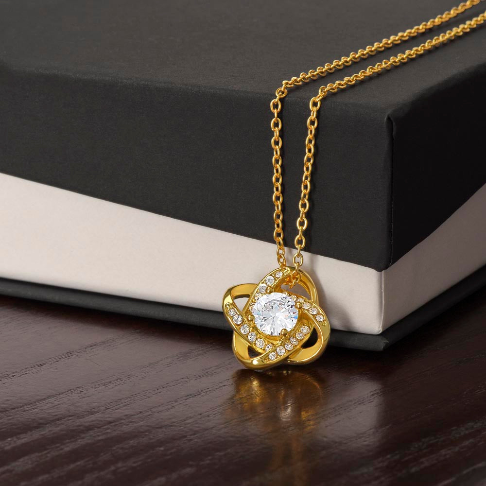 Mama Bear Love Knot Necklace