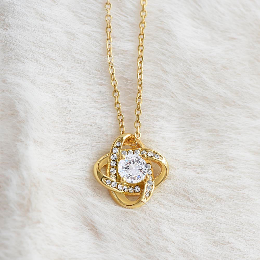 To My Hot Babe Love Knot Necklace