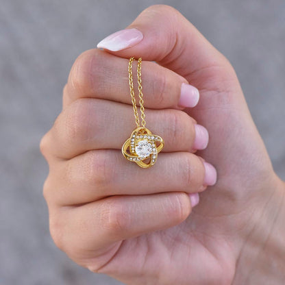 Purrfect Cat Love Knot Necklace