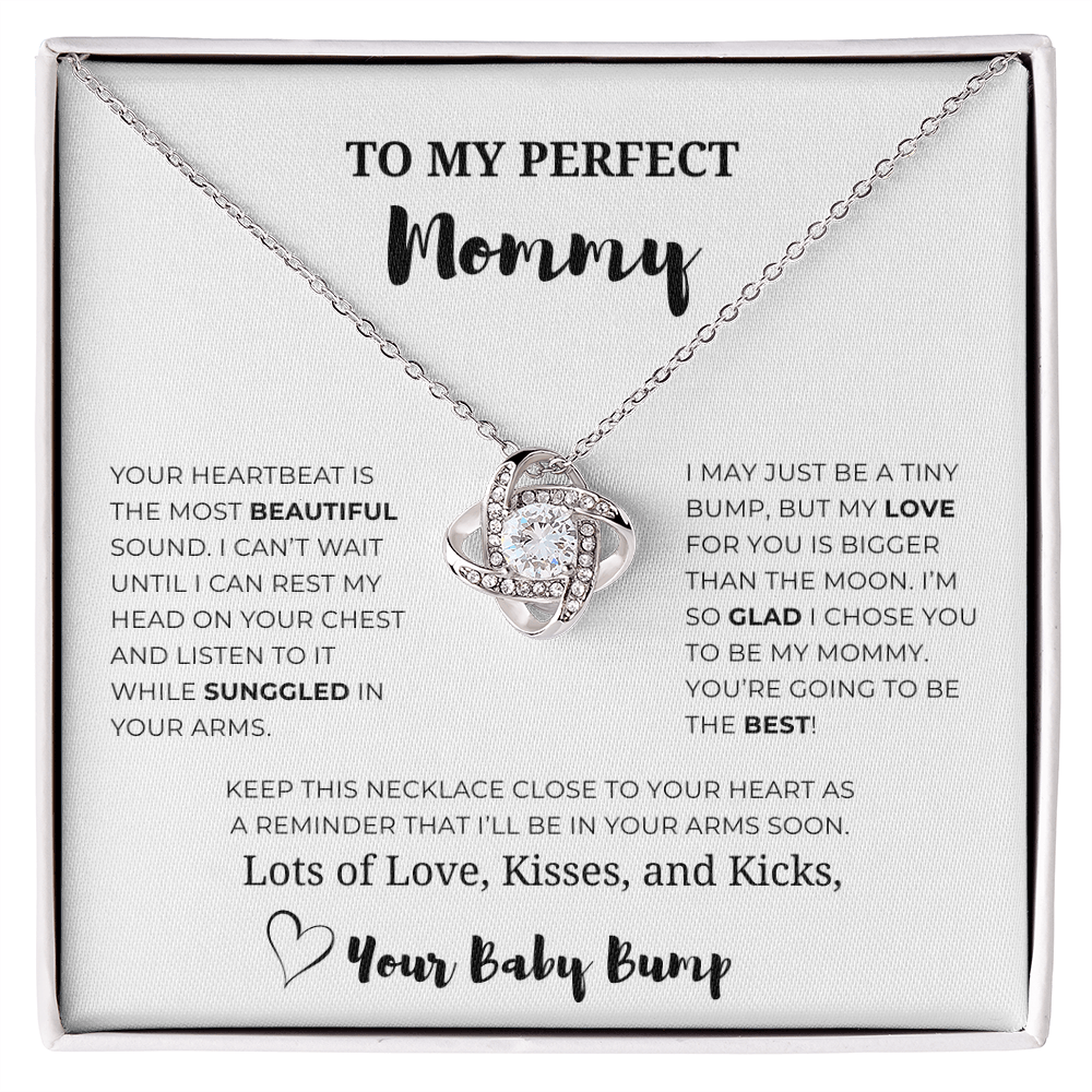To My Perfect Mommy Love Knot Necklace