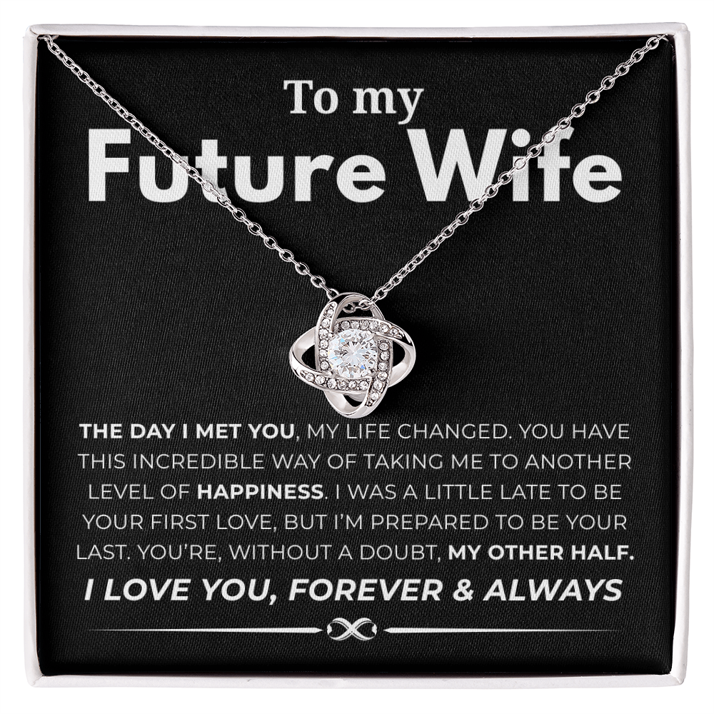To My Future Wife Love Knot Necklace