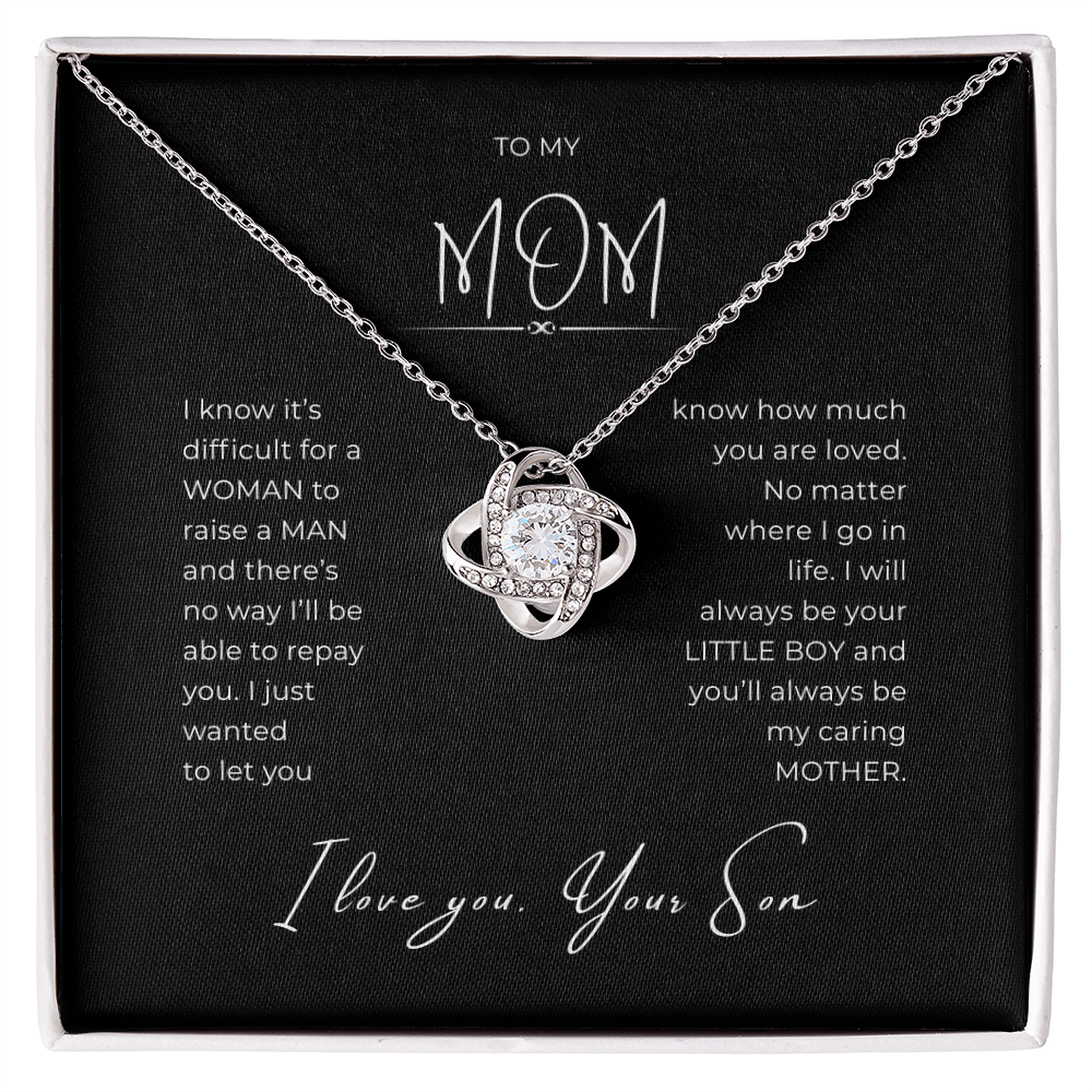 To My Mom Interlocking Hearts Necklace