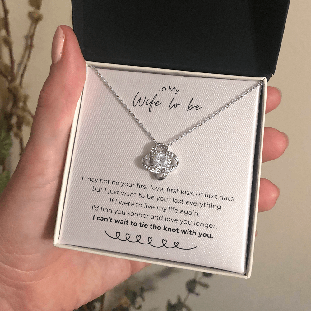 To My Wife To Be Love Knot Necklace