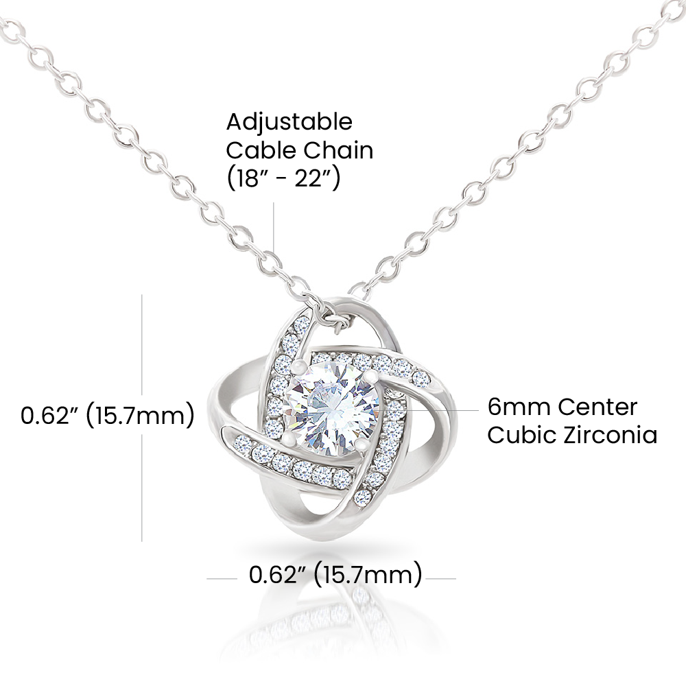 To My Wife To Be Love Knot Necklace