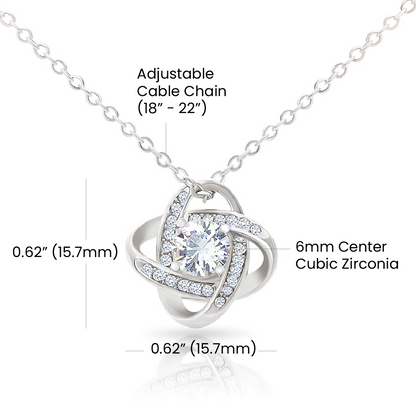 To My Wife To Be Love Knot Necklace