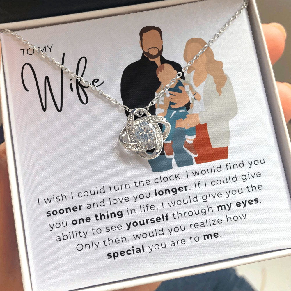 To My Wife Love Knot Necklace