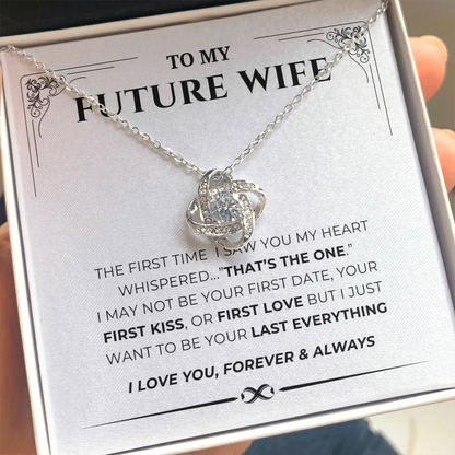 To My Future Wife Love Knot Necklace
